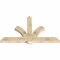 Ekena Millwork Redmond Rough Sawn Timber Gable Bracket, Douglas Fir, 72"W x 45"H x 4"D x 6"F, 15/12 Pitch GBW072X45X0406RED00RDF - alternate 3